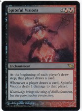 Spiteful Visions - Shadowmoor Light Play Foil Magic mtg LP