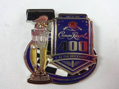 2012 Crown Royal 400 At the Brickyard Event Trophy Collector Pin Nascar - Image 1 of 4