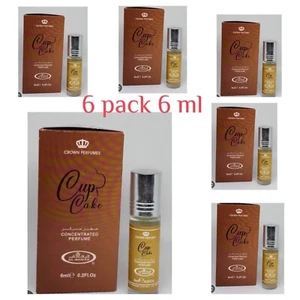 Cup Cake Concentrated Perfumed Oil By Al Rehab 6 Ml Pack of 6 Roller On Sweet - Picture 1 of 17