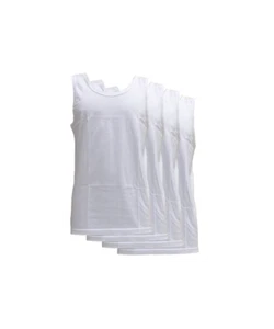 Fontana Calze & Intimo 4 pezzi canottiera uomo spalla larga in jersey di puro co - Foto 1 di 16