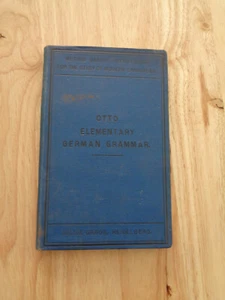 Elementary German Grammar by Emil Otto, J. Wright 1889 HC - Imagen 1 de 1
