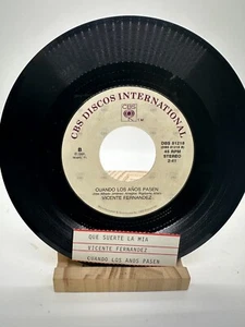 VICENTE FERNANDEZ Que Suerte La Mia / Cuando CBS DISCOS 81218 VINYL RECORD 7" - Picture 1 of 2
