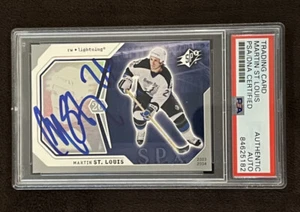 MARTIN ST LOUIS Signed 2003 Upper Deck SPX Tampa Bay Lightning HOF PSA Slabbed - Picture 1 of 2
