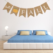 La Récolte D'automne Parti Hanging Garland Toile De Jute Bannière