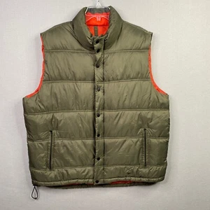 Old Navy Puffer Vest Mens Extra Large Green Pockets Ski Outdoor Hiking Gorp - Picture 1 of 12