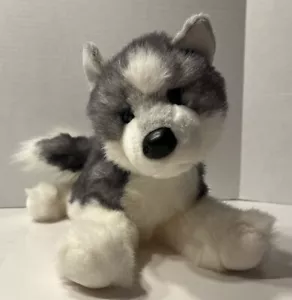 Bass Pro Shop Plush Husky Puppy Dog Wolf Stuffed Animal Toy 2020 Gray White - Picture 1 of 13