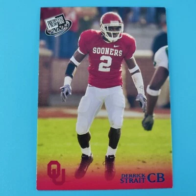 2004 Press Pass #B43 Derrick Strait Oklahoma Sooners BLUE parallel - Image 1 of 2