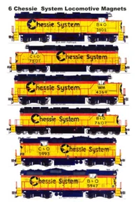 Locomotoras Chessie System 6 imanes Andy Fletcher - Imagen 1 de 1