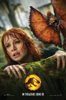 2022 Jurassic World Dominion Movie Poster Chris Pratt Sam Neill Laura Dern 🌋🍿