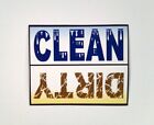 Clean Dirty dishwasher magnet sign (2 pack)