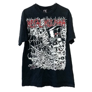 Y2K Metal Mulisha Black Red White Short Sleeve Biker Metal Rock T-Shirt Large - Picture 1 of 7