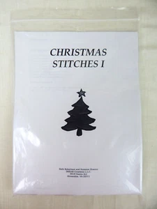 Shear Creations Christmas Stitches 1 Stitch Notebook Stitch Guide + Threads - Picture 1 of 3