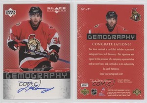 2007-08 Upper Deck Black Diamond Gemography Josh Hennessy #G-JH Auto