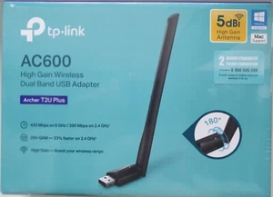 TP-Link Archer T2U Plus High Gain Wireless Dual Band USB Adapter - Picture 1 of 5