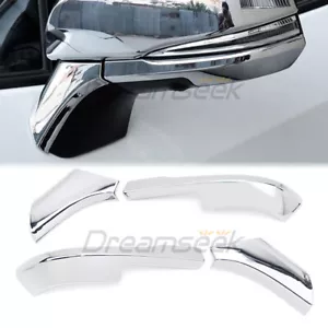 Car Side Rearview Mirror Chrome Cover Trim For Toyota RAV4 XA50 19+ Accessories - Foto 1 di 10