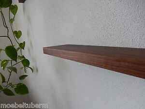 Wandboard Nussbaum Massiv Holz Board Regal Steckboard Regalbrett NEU au. auf Maß