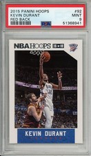 Kevin Durant 2015-16 Panini Hoops #92 Red Backs PSA 9 Mint!