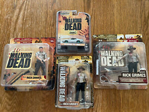 The Walking Dead Macfarlane Toys Bundle. Rick Grimes, Pontiac