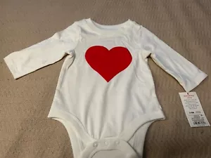 Cat And Jack Off White LS Knit Shirt Size 3-6 M New - Picture 1 of 4