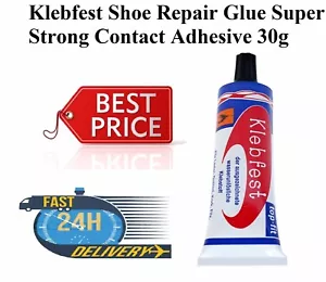 New Best Shoe Repair Glue Klebfest Shoe Repair Supplies Contact Adhesive 30/60G - Picture 1 of 3