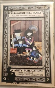 Familia de muñecas Amish #014 instrucciones de patrón Amity Publications de Suzy Lawson - Imagen 1 de 2