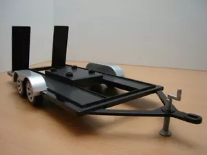 REMORQUE PLATEAU PORTE AUTO 1/18 trailer - Picture 1 of 1