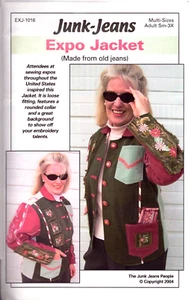 Junk-Jeans ~ Expo Jacket (Made from old jeans) Multi-sizes Adult Sm - 3X - Picture 1 of 2