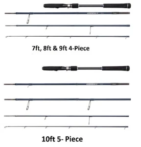 Penn Overseas ll Inshore Travel Spinning Rods 7ft,8ft,9ft or 10ft +Travel Case - Picture 1 of 5
