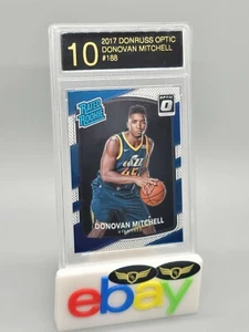 2017 Panini Donruss Optic Jazz DONOVAN MITCHELL #188 rookie graded mint LRG 10 - Picture 1 of 2