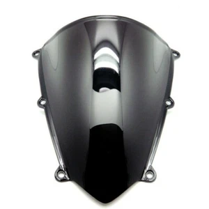 Black Double Bubble Windshield Shield ABS For Honda CBR600RR 2007-2012 F5 - Picture 1 of 2