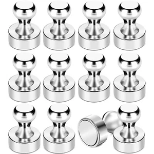 Metal Push Pin Magnets Strong Neodymium Noticeboard Skittle Fridge Whiteboard - Picture 1 of 9