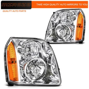 Conjunto de 2 faros cromados izquierda derecha para GMC Yukon XL 1500 2500 2007-2014 - Imagen 1 de 8