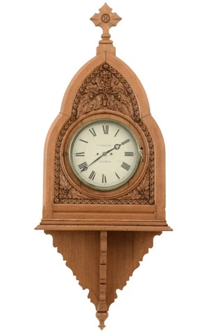 English Gothic Revival Double Fusee Bracket Clock, Clark & Son, Greenock Cover