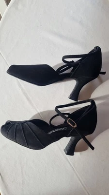 Tanzschuhe Damen Gr. 2, schwarz, von Diamant - Bild 1 von 2