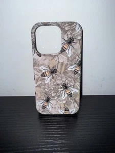 BURGAN HONEY BEE IPHONE 13 PRO PHONE CASE - SOLICONE INTERIOR - GREAT CONDITION - Photo 1 sur 9
