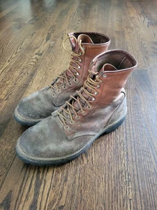Vintage Red Wing Boots Mens Size 9.5 EE Brown Leather Irish Setter Sport USA 90s - Picture 1 of 10