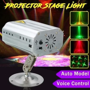Auto/Voice Laser Projector Stage Light LED R&G Light Party KTV DJ Disco Lamp - Picture 1 of 7