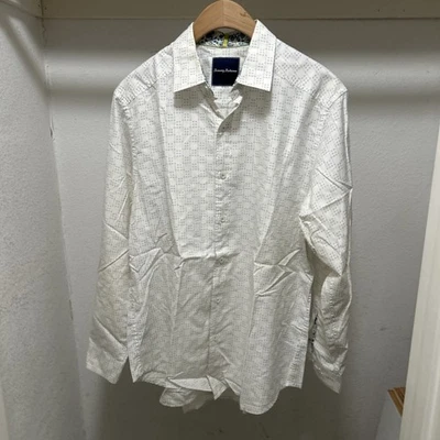 Tommy Bahama Men’s Button Down Long Sleeve 73% Cotton 23% Silk T39397 - Image 1 of 2