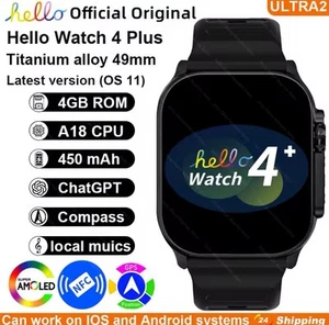 Smartwatch Con NFC Hello Watch 4 Plus - Zdjęcie 1 z 2