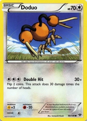 Doduo 98/146 XY Base Set Common - LP - Image 1 of 2