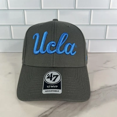 Gorra UCLA Bruins Correa Trasera OSFA Gris Azul NCAA Baloncesto Script 47 MVP Foto 1 de 4