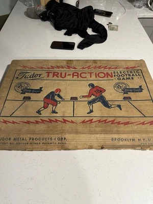Juego de fútbol eléctrico TUDOR Tru Action con caja años 50 vintage para reparación de piezas Foto 1 de 3