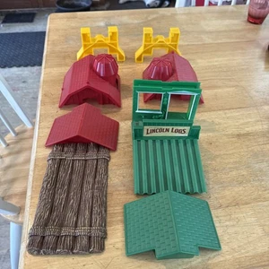 9 Piece LINCOLN LOGS FRONTIER JUNCTION Plastic Parts - Picture 1 of 5