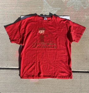 Charlie Brown Christmas VTG 90 Mens Size XL Peanuts Faded Graphic Print T-Shirt - Picture 1 of 6