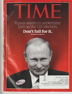 Time Magazine October 10, 2016 Russia's Putin Undermine Faith in US Elections - Foto 1 di 3