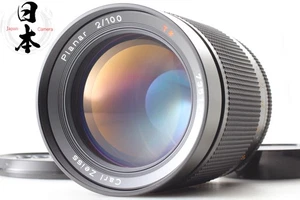 MMJ 【Top MINT】 CONTAX Carl Zeiss Planar T* 100mm F2 Lens For CY Mount From JAPAN - Picture 1 of 15