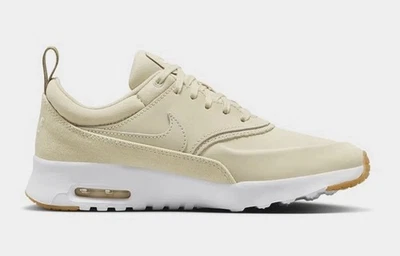Zapatos informales Nike Air Max Thea de cuero premium FJ9304 204 crema para mujer talla 8 Foto 1 de 4