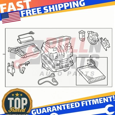 Toyota 8705012390 Evaporator Assembly - Scion xB, Corolla, RAV4 (06-10 - Image 1 of 3