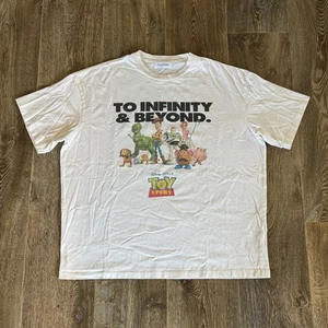 Maglietta Madhappy Toy Story Uomo Grande Bianca All'Infinito E Oltre Pixar Rara - Foto 1 di 9