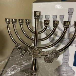 Harvey Lewis Menorah - Made with Swarovski Crystal Elements - Picture 1 of 1